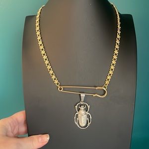 Safety pin necklace
